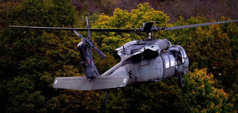 Black Hawk helicopter.